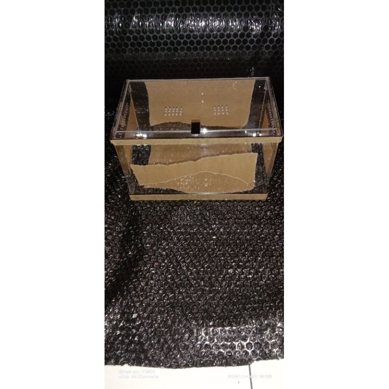 box reptil akrilik ukuran 30x15x15