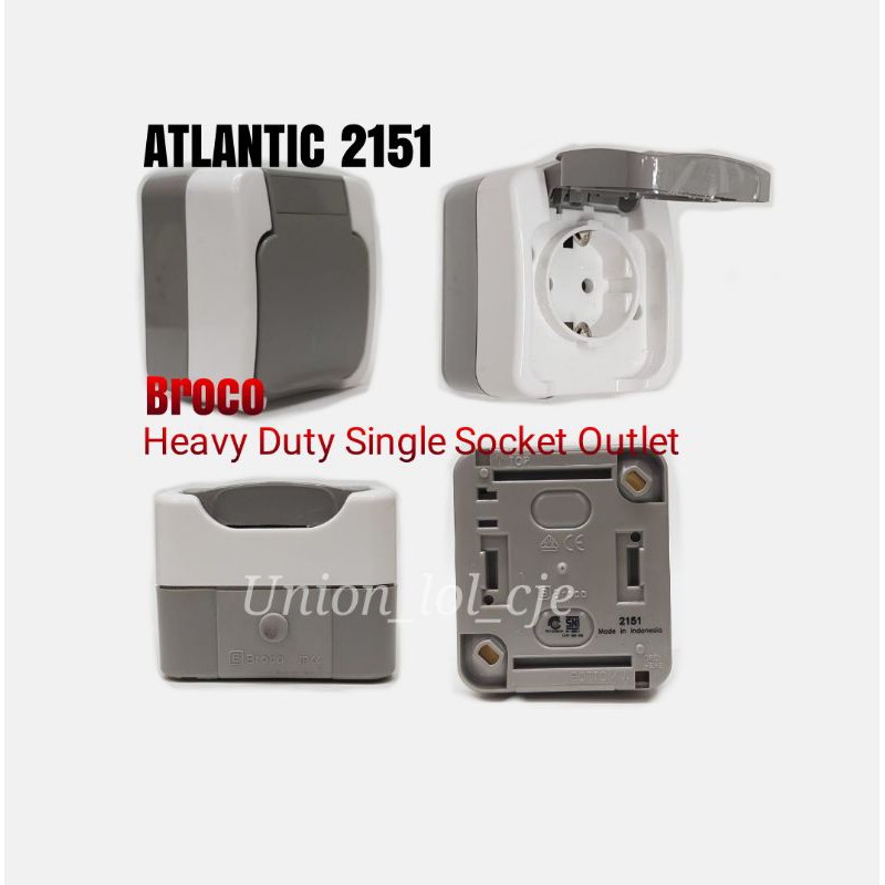 Stopkontak OB WaterProof Broco Atlantic 2151 Single Socket