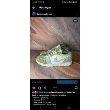 Nike air Jordan low paris