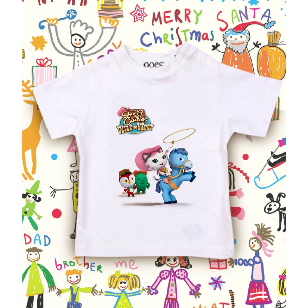Kaos Anak CEWEK COWOK SHERIFF CALLIE Tshirt Bayi Lucu Premium