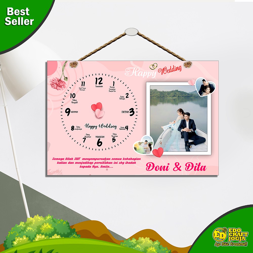 kado ulang tahun jam dinding ,wisuda,wedding,anniversary