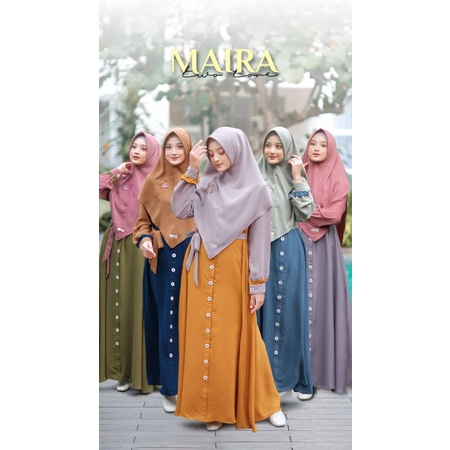 gamis maira two tone aden hijab  terbaru 2022