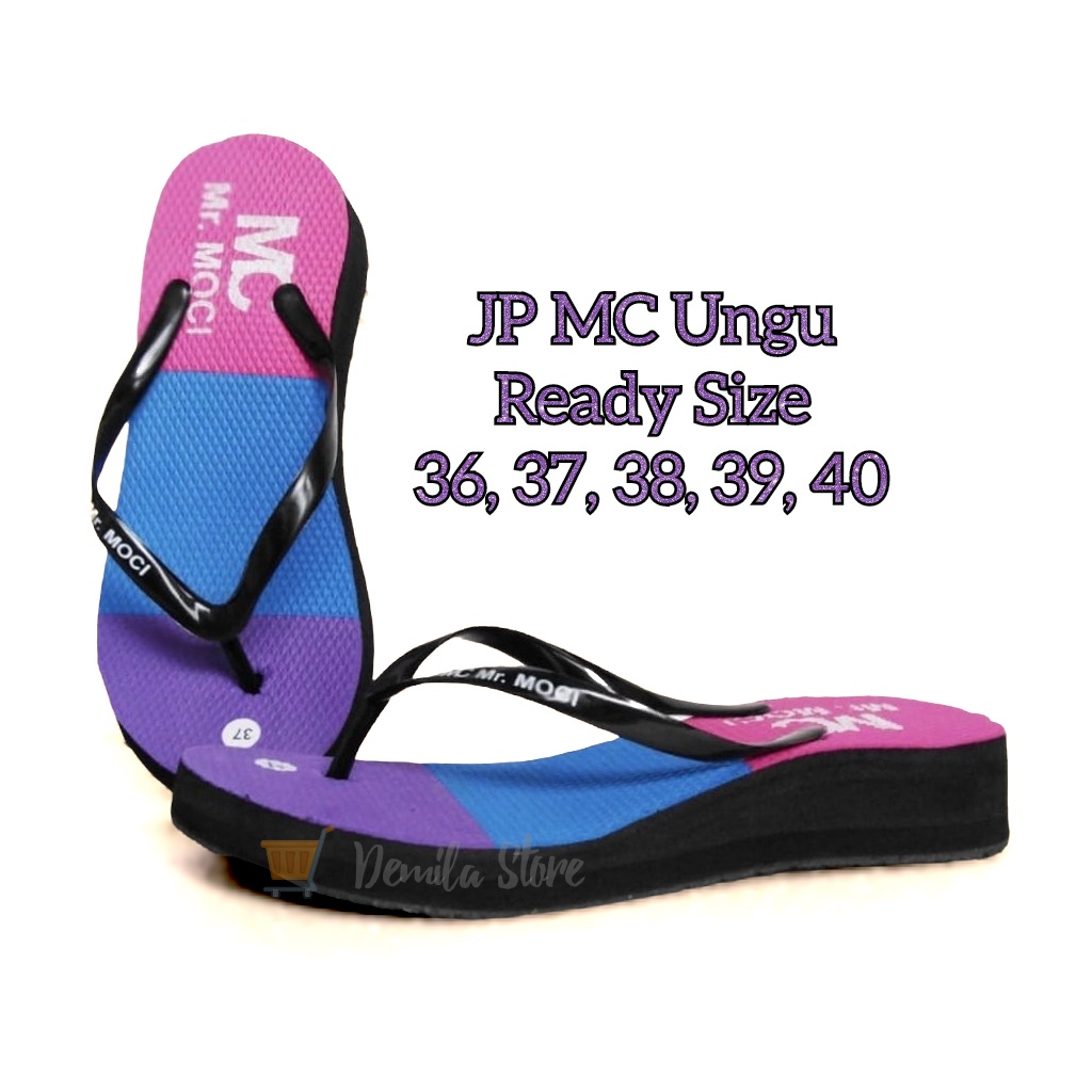 Japit Wanita JP MC Ungu Sandal japit wedges spon Sandal japit Wanita Sandal jepit murah terbaru SAND