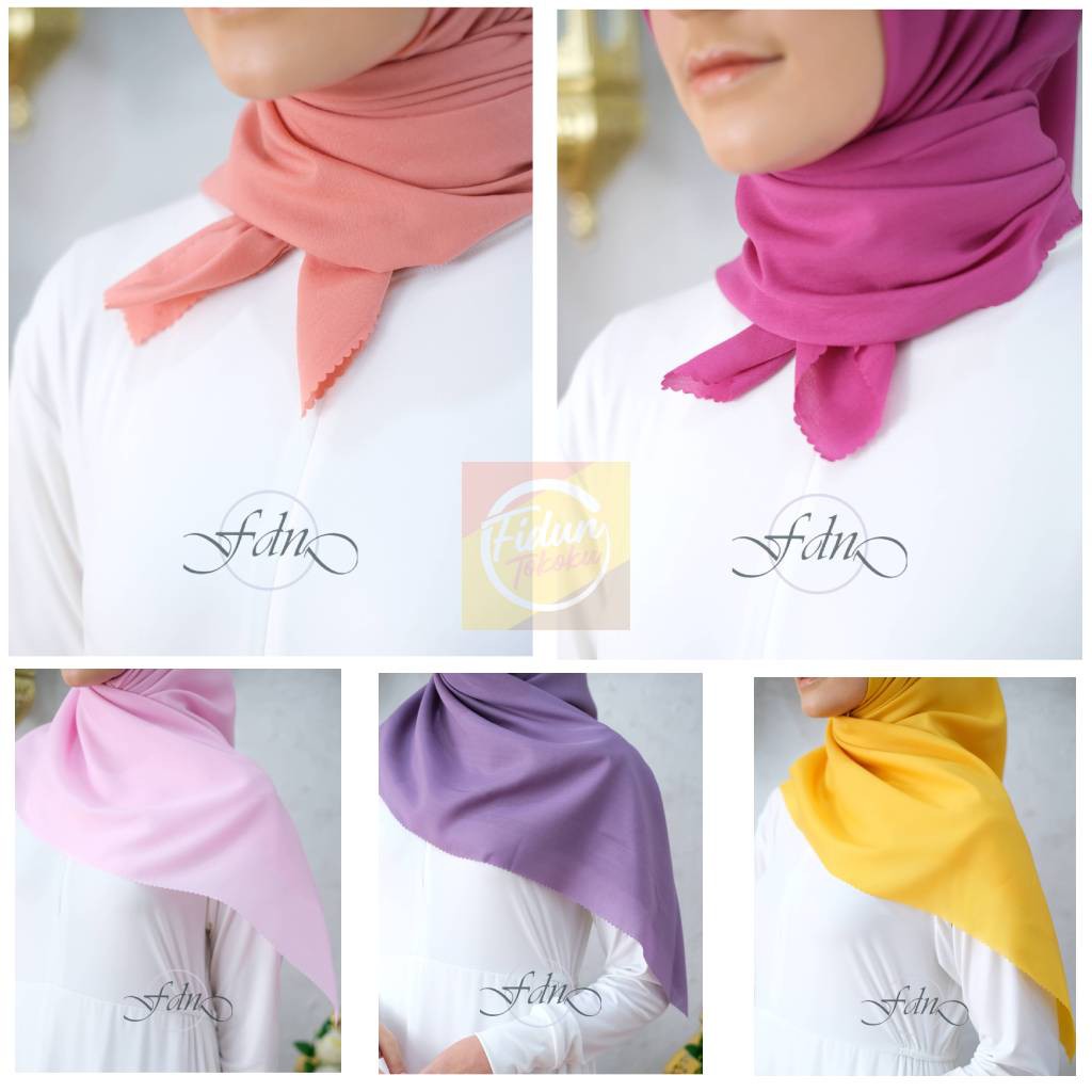 [Original FDN] Kerudung Voal Polos Premium Lasercut, Jilbab Segiempat Polos, Hijab Segiempat Part2