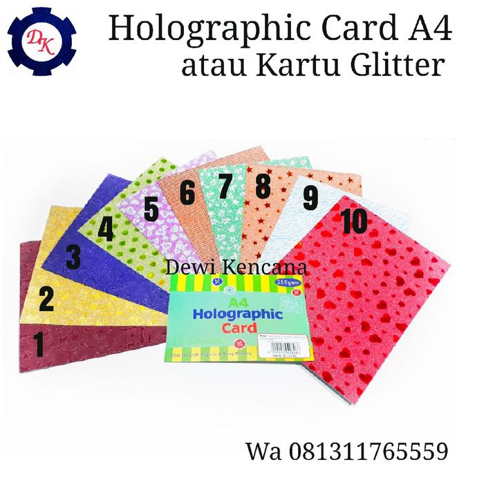 

Langsung Order Kertas Motif Glitter A4 atau Holographic Card Glitter Paper A4 ST041 Murah