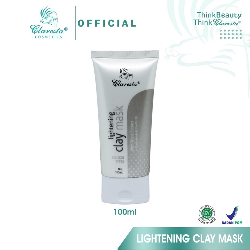 pu.ex- Claresta Peeling Cream clay mask 2in1 -- peeling wajah + clay mask Claresta cream