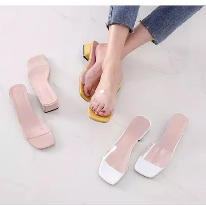  Sandal  Wanita  Transparan  Chania SDL119 Shopee Indonesia