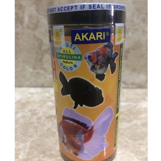 PELET AKARI GOLDFISH HI GROWTH 100GR PELLET GOLD Makanan Ikan Mas Koki