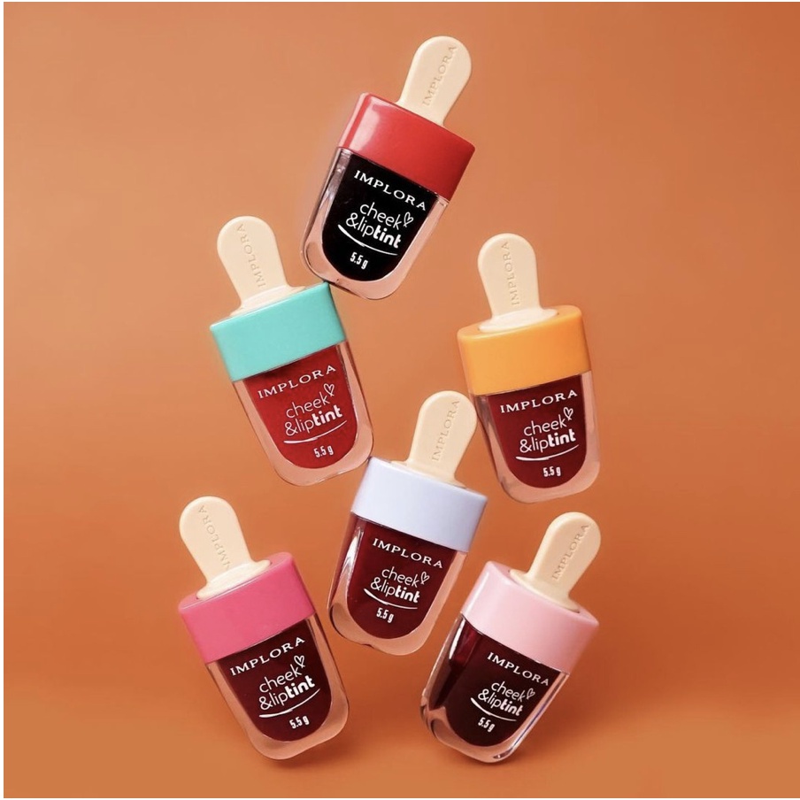 Implora Cheek &amp; Lip Tint Es Cream Bibir Liptint BPOM ORIGINAL