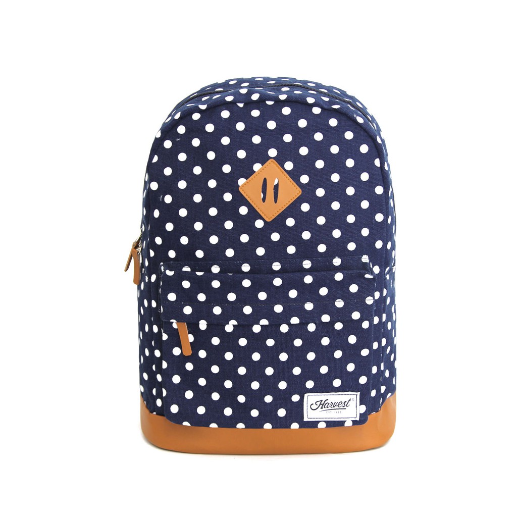 Backpack Harvest /  Tas Ransel Sekolah Harvest - Forever Polka Navy