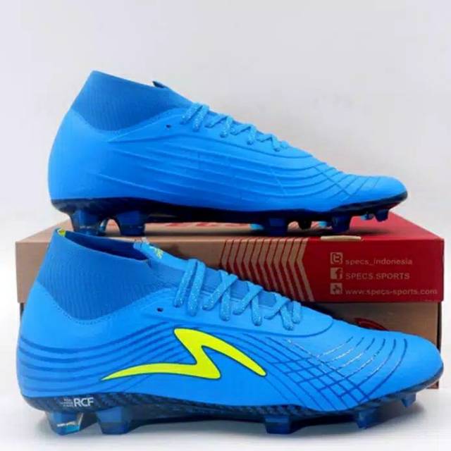 Sepatu bola specs Accelerator illuzion II FG - Ultra blue/safety yellow (100894) ORIGINAL