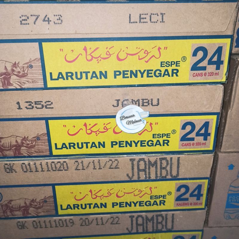 

Larutan penyegar Cap Badak Kaleng @ 1kardus (24 kaleng x 320ml)