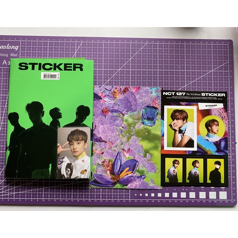 READY STOCK OFFICIAL ALBUM NCT 127 STICKER STICKY VER UNSEALED PC MARK HAECHAN WITH POSTER