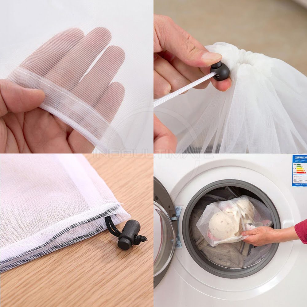 Laundry Bag Serut Jaring Baju Kotor Kantong Keranjang Cucian Underwear ORB-10 Tas Tempat Kantong Laundry Organizer Box Keranjang Baju Kotor Laundry Mesin Cuci Bra Celana Dalam Kemeja