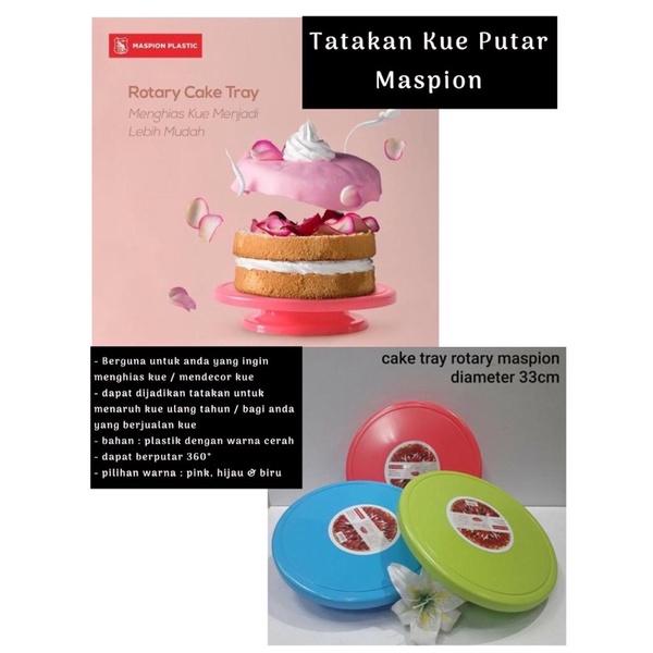 Tatakan Kue Putar Maspion