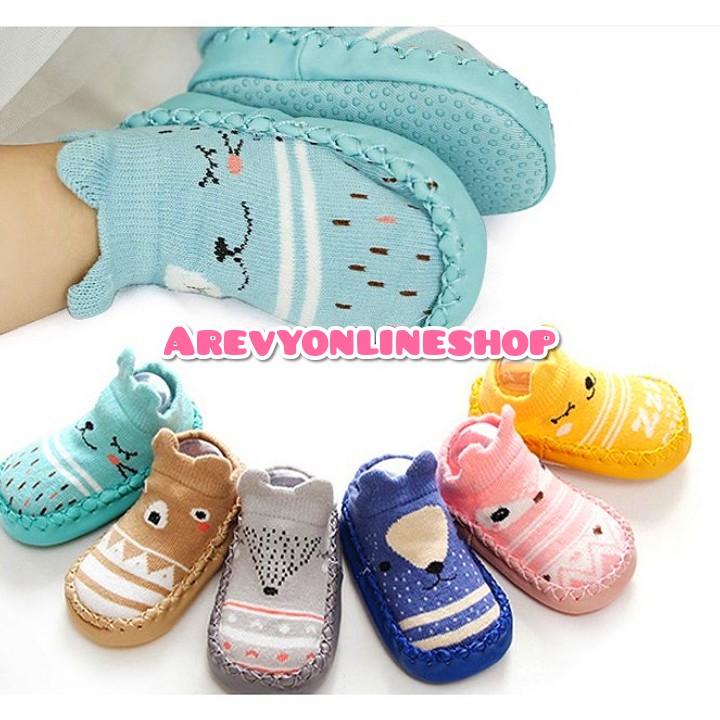 Sepatu Bayi Prewalker Baby Newborn Pattern Moccasins / Kaos Kaki | Perlengkapan Kado