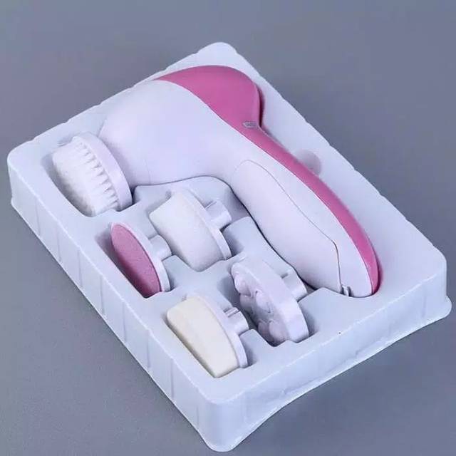 Alat Pembersih Muka 5 in 1 Terbaik Beauty Massager  Facial  Pembersih Make up ORI