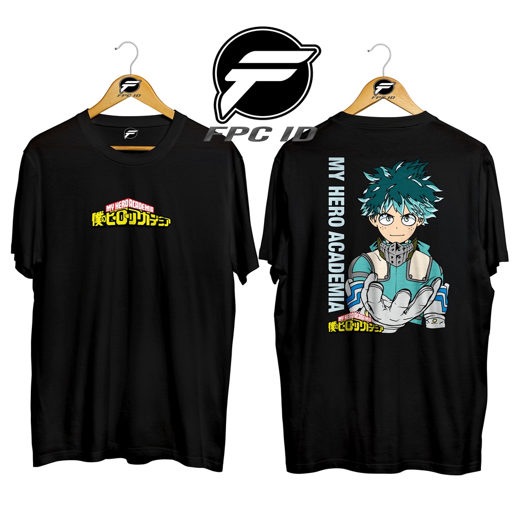 Kaos Anime Midoriya My Hero Academia Cotton Combed 30s Premium Pilihan Favorit Fpc Id