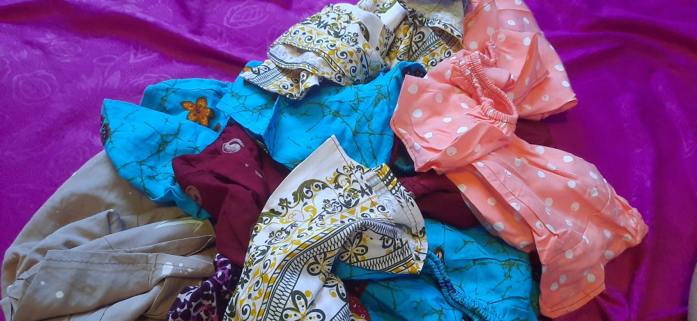 Setelan Anak/baju Tidur/baju Santai/baju Harian Anak/batik Anak/babydoll/stelan Usia 2 - 3,5 Tahun