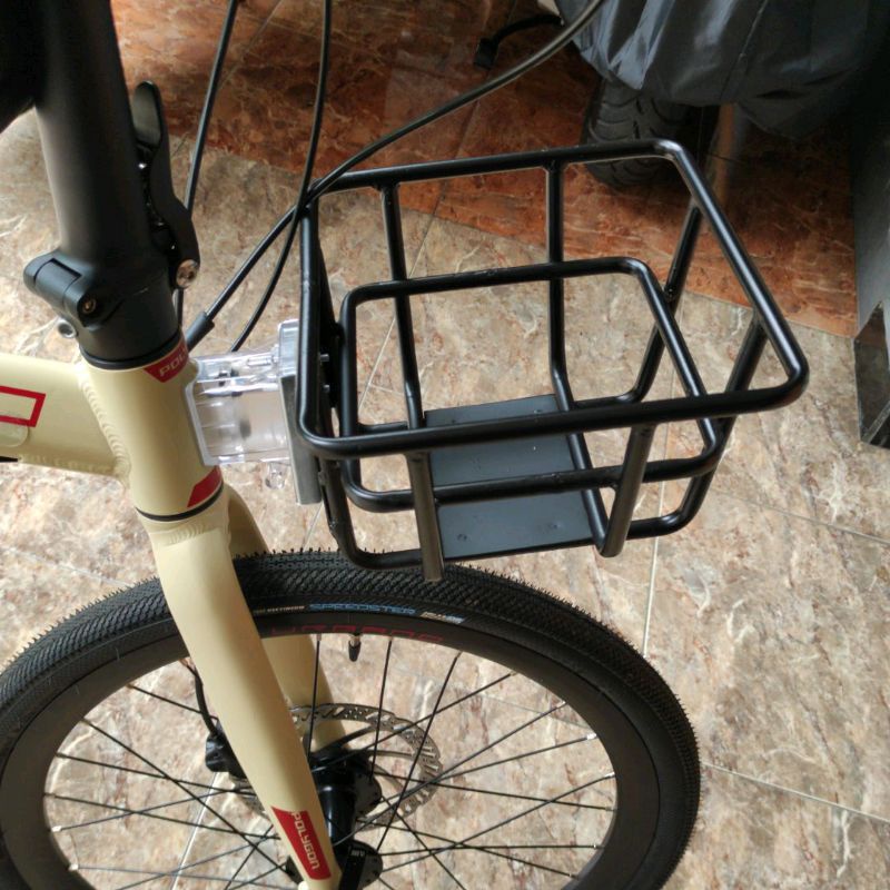 FRONT RACK SEPEDA LIPAT / KERANJANG SEPEDA LIPAT / RAK DEPAN SEPEDA LIPAT MINION 20 INCH