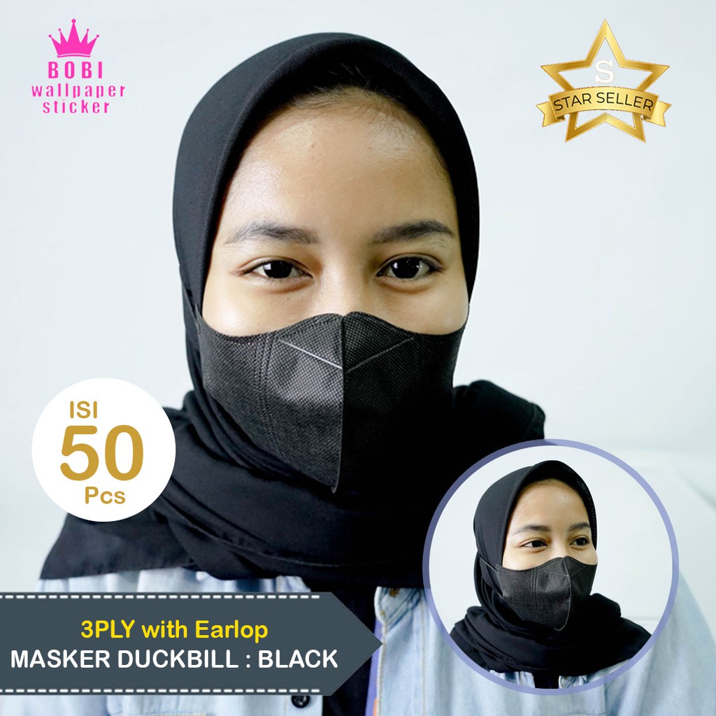 BIG SALE!!! MASKER 3PLY isi 50pcs / Variasi Warna / isi 50 pcs - 3 Variasi Warna