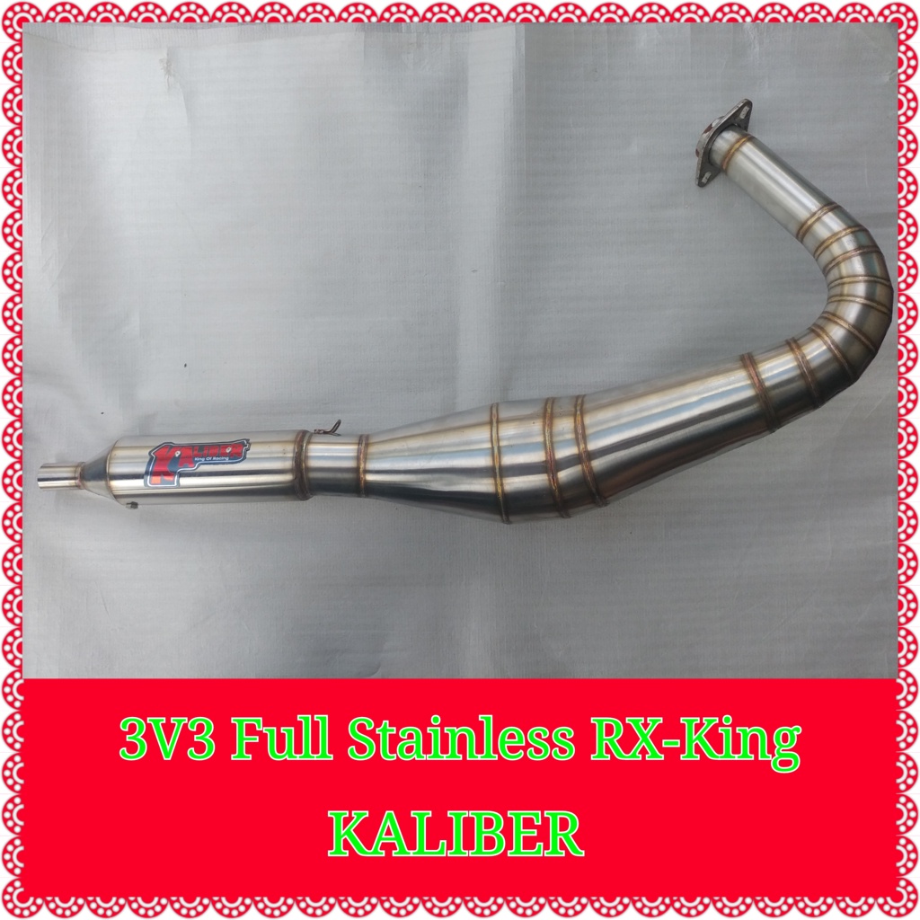 KNALPOT RACING KALIBER 3V3 RX KING STAINLESS