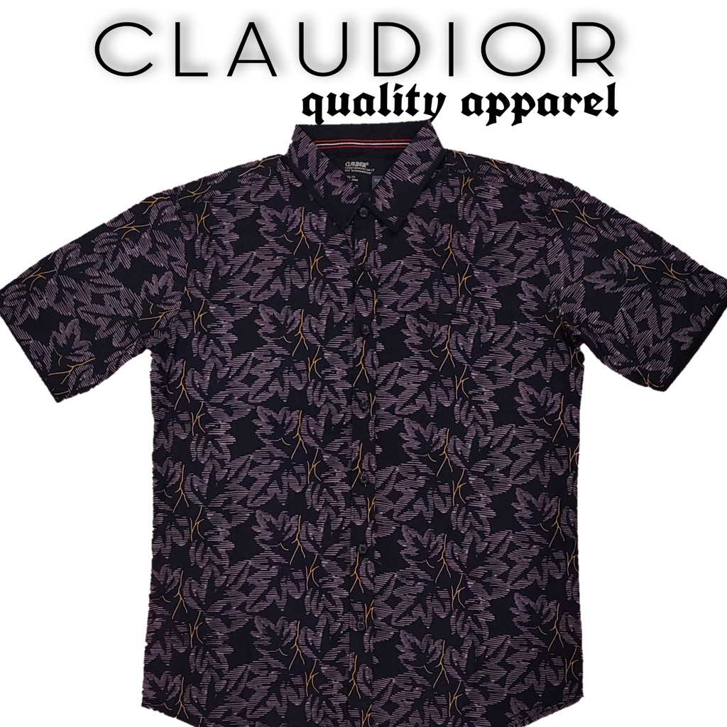 Kemeja Pria Slim Fit Lengan Pendek Claudior 101700U