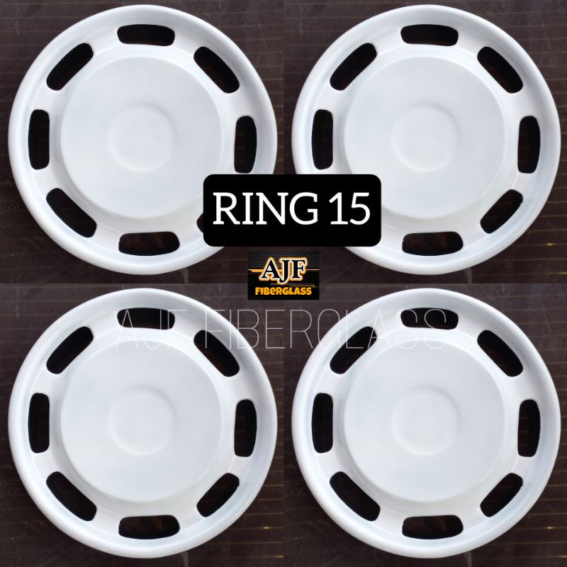 1set (4biji) WILDOP RING 15 WARNA PUTIH