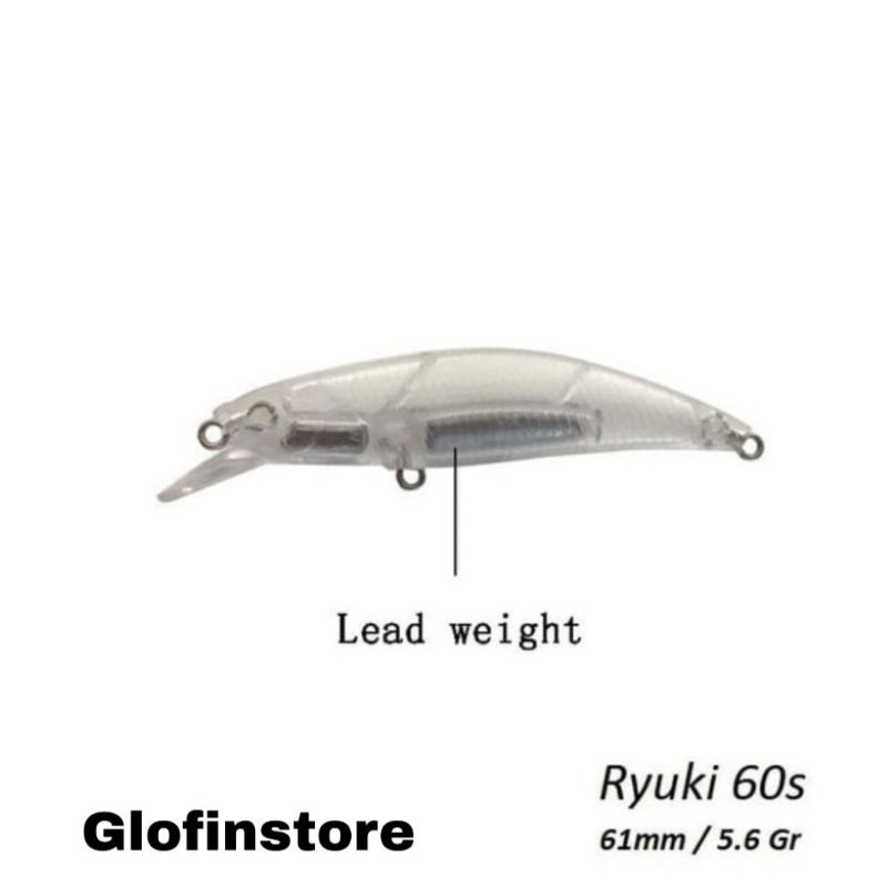 BLANK LURE MINOW Casting Ultralight Fishing Sinking Lure