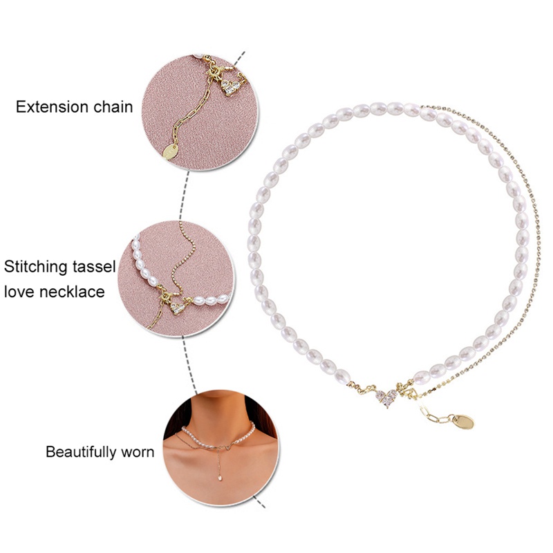 Luxury Pearl Stone Shell Pendant Necklace For Women Summer Star Heart Chain Choker Necklace Bohemian Jewelry Gift