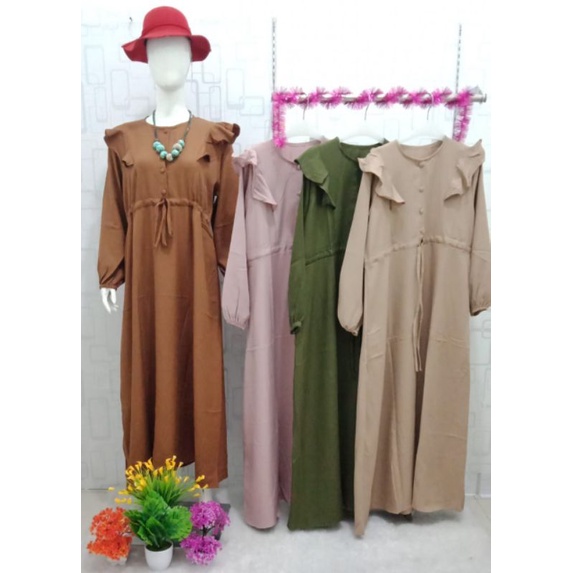 gamis polos shakila