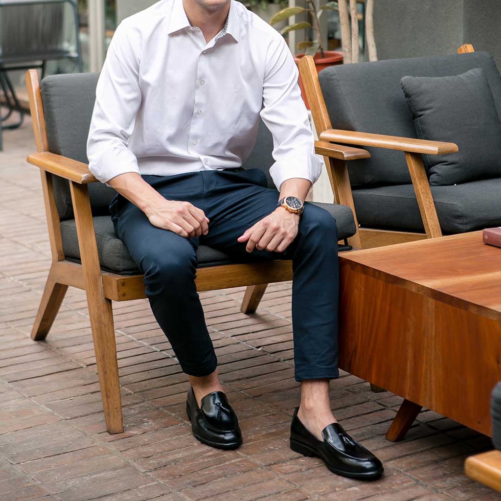 Sepatu Loafer Pria -  Winshor - 7813 - Tazzel - Black