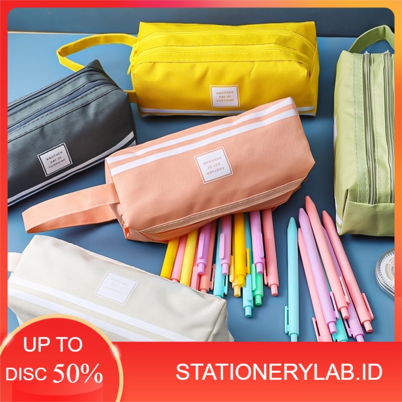 

LAB KP 041 | KOTAK PENSIL KAIN POLOS ANOTHER SUNSHINE | TAS MULTIGUNA | TAS KOSMETIK
