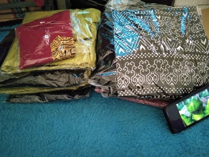 Batik Anak Laki Kemeja Batik Anak Hem Cowok Baju Usia 0-14 Katun Merah Tahun Bk-45