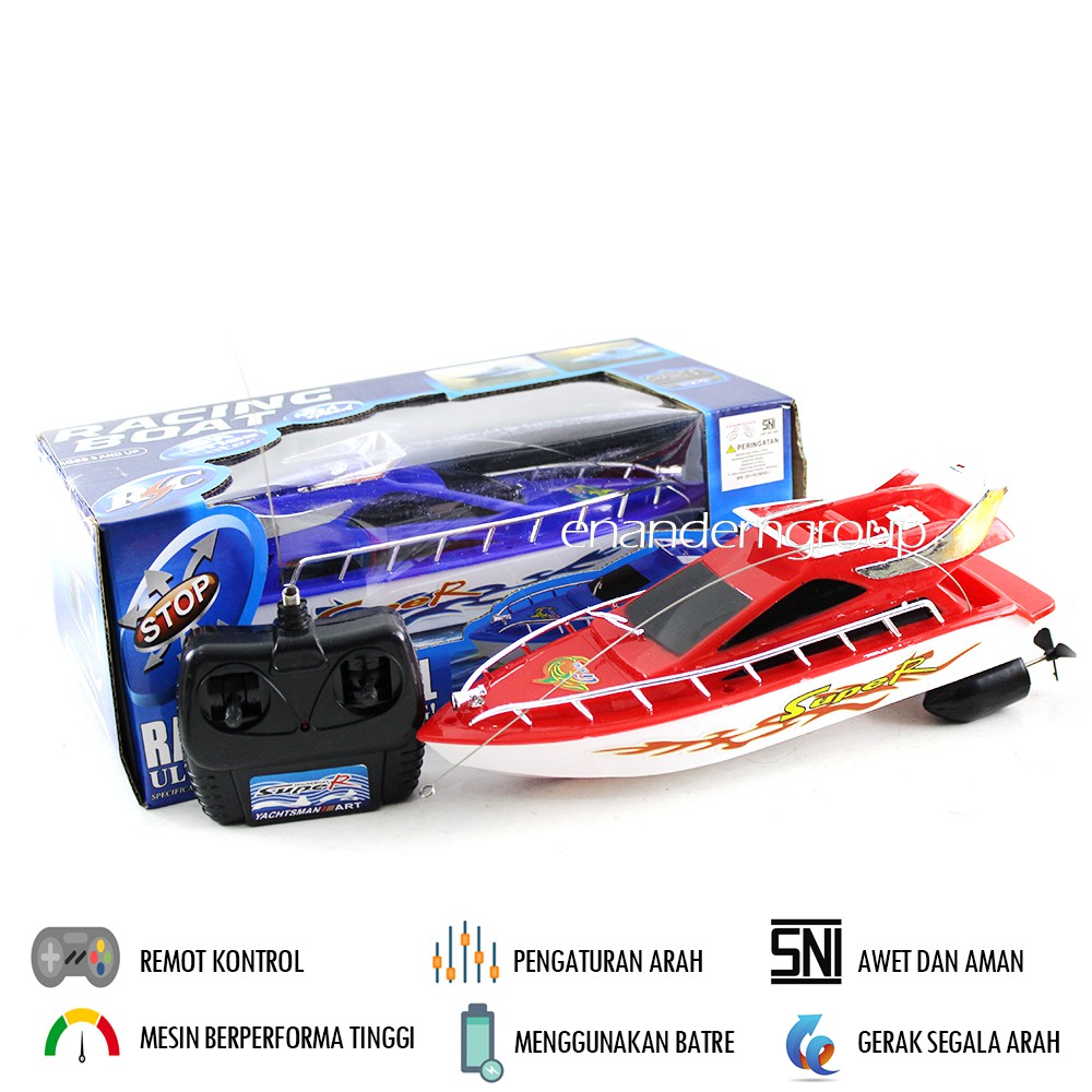 Mainan Remot Kontrol RC Perahu Kapal Super Speedboat