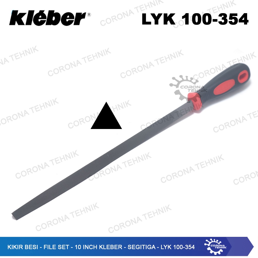 LYK 100-354 - Kikir Besi - File Set - 10 Inch Kleber - Segitiga