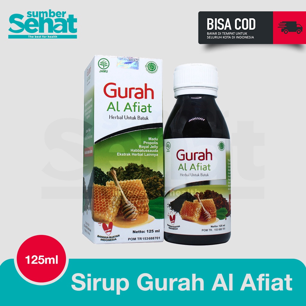 

Sirup Gurah Al Afiat Untuk Anak & Dewasa Herbal Batuk, Flu dan Sinusitis, Flek 125ml