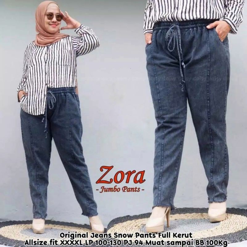 CELANA BAGGY JEANS RAWIS JUMBO @53 min 3pcs