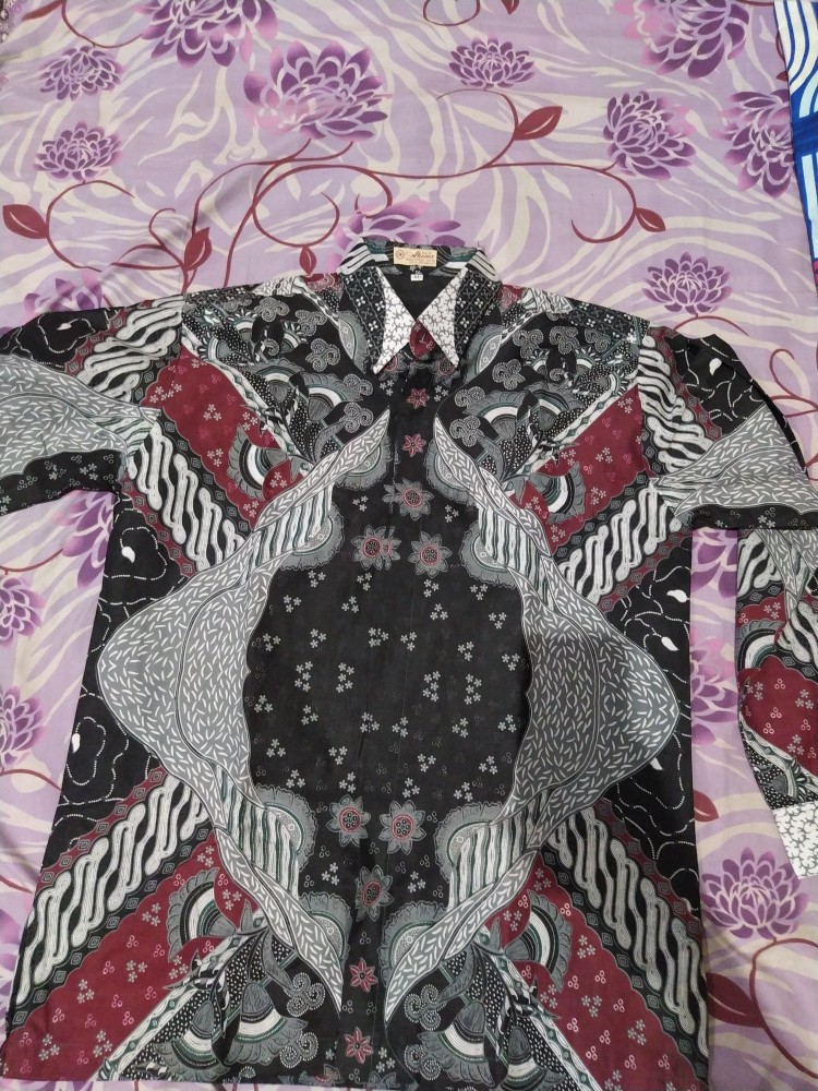 Baju Batik Pria Lengan Panjang Kemeja Kualitas Premium Batik Kondangan Excklusive Aluna-104