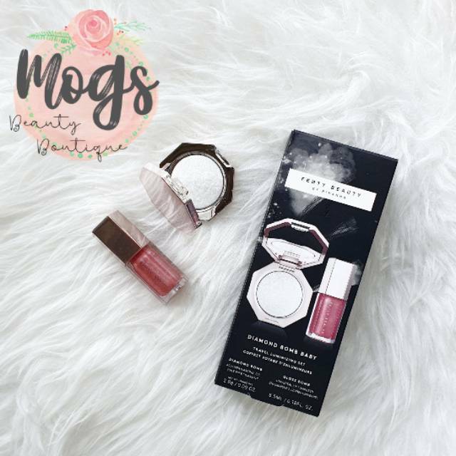 Fenty Beauty Diamond Bomb Baby Mini Face And Lip Set Limited Edition Shopee Indonesia