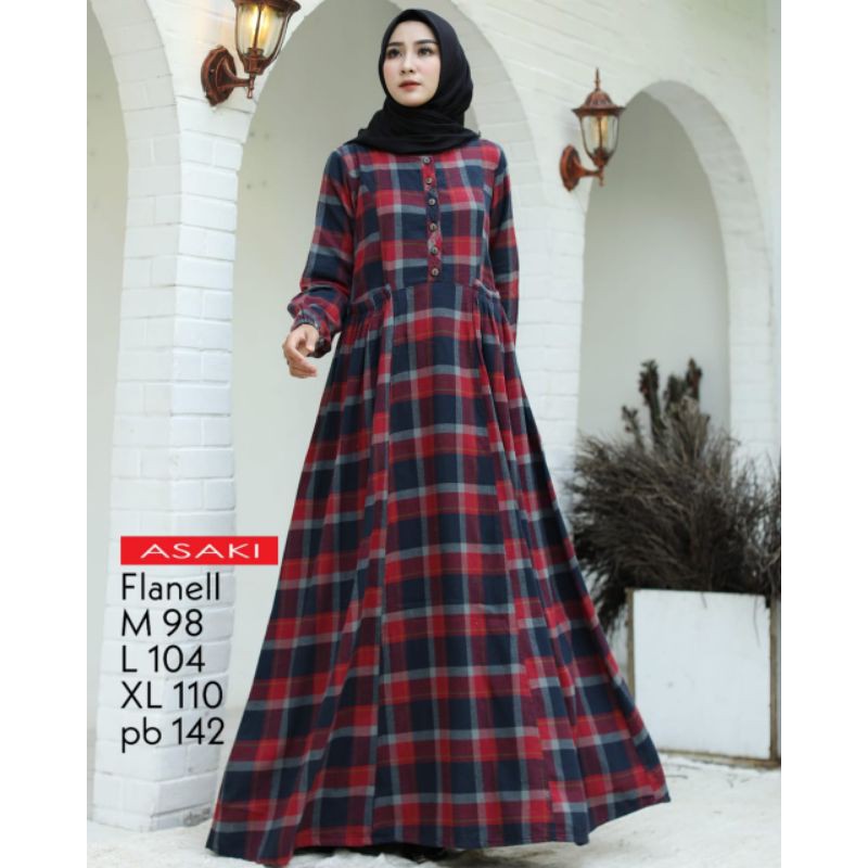 gamis ASAKI MAYASARI kotak kotak