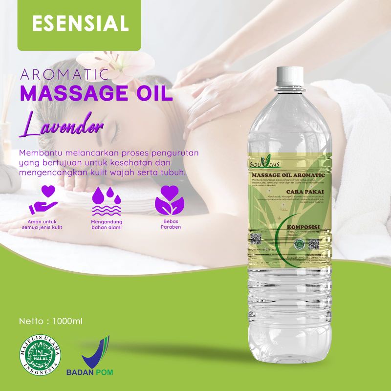 Massage Oil Aromaterapi Sensasi 1L Minyak Pijat Standar SPA