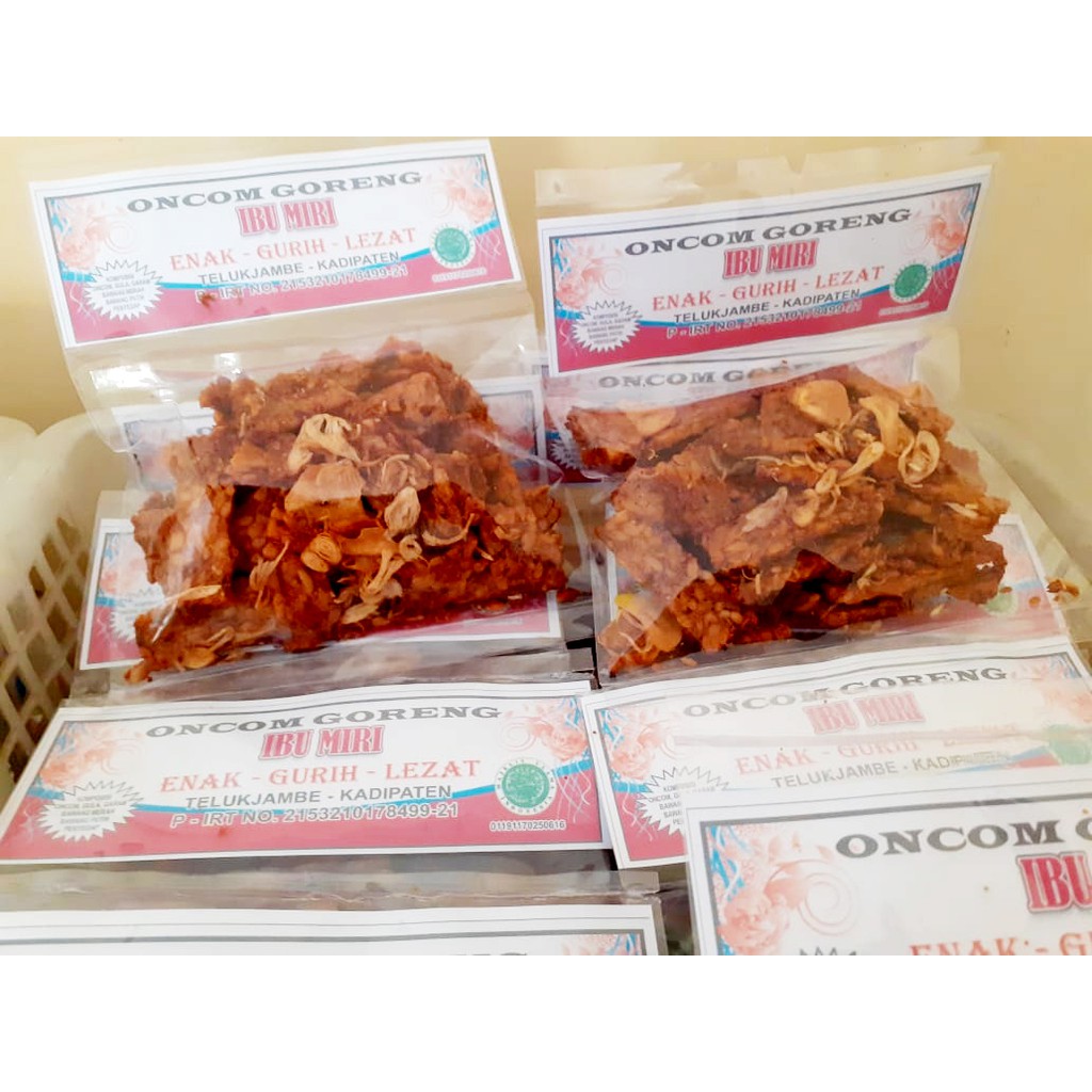 

Oncom goreng dengan rasa yang gurih dan nikmat d buat dari oncom pilihan. Dengan teknik memasak dila
