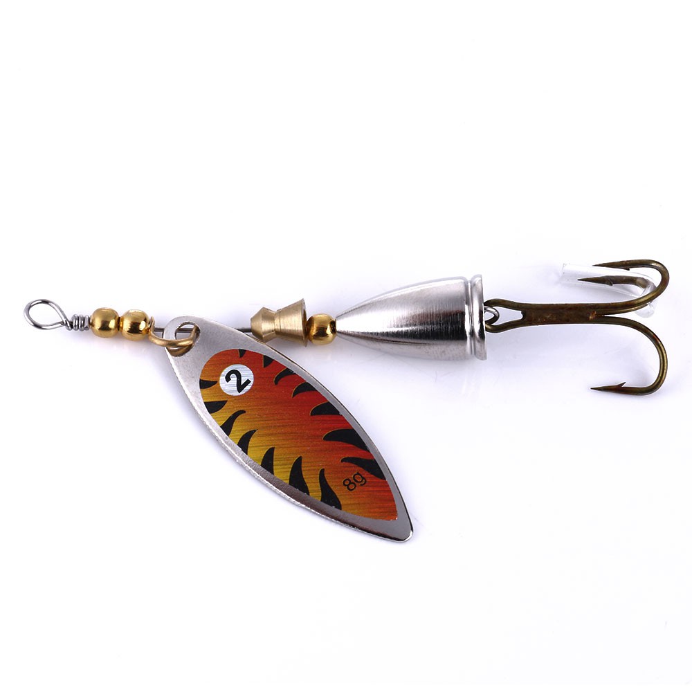 HENGJIA 1pcs 7.8cm/10g Umpan Payet Sequin Pancing Spinner Spoon Fishing Lure Swimbait Bass Ikan