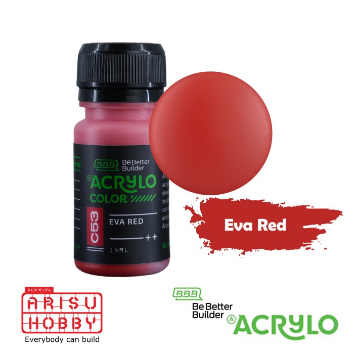 

ACRYLO COLOR EVA RED C53 Acrylic Paint Color Cat Gundam