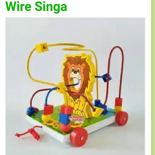 Mainan anak wire singa