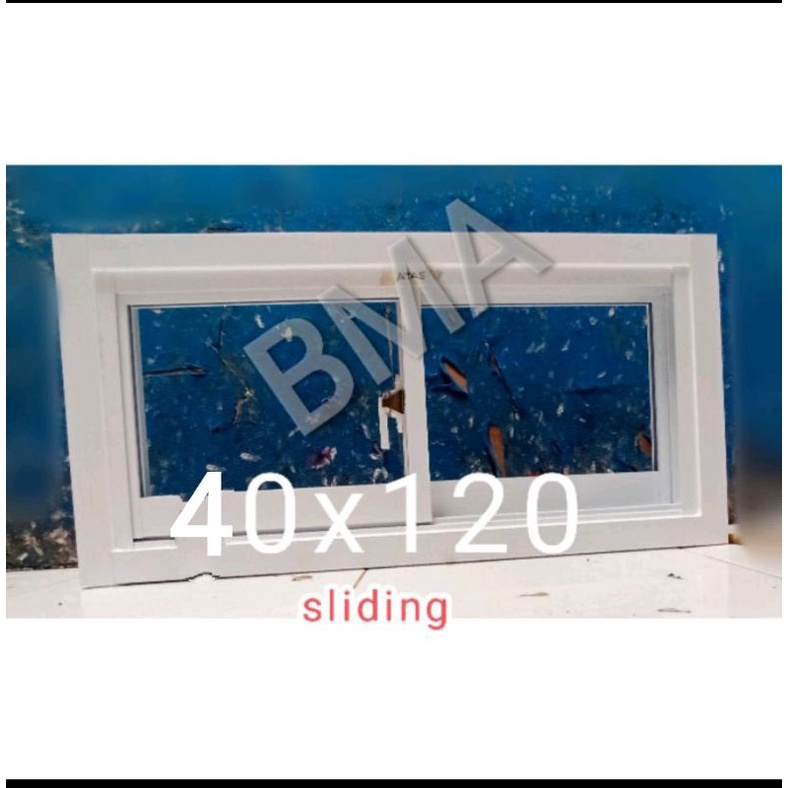 jendela sliding 40x120 aluminium