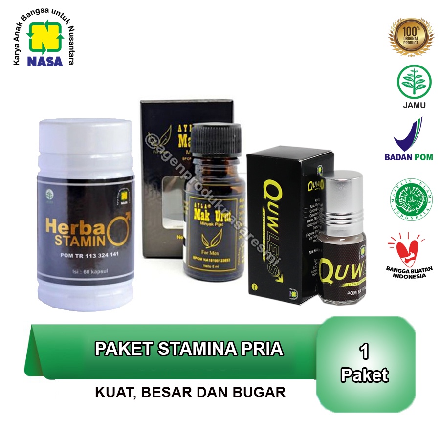 Produk Nasa Untuk Pria / Herbal Stamina Pria / Pembesar Alat Vital Pria