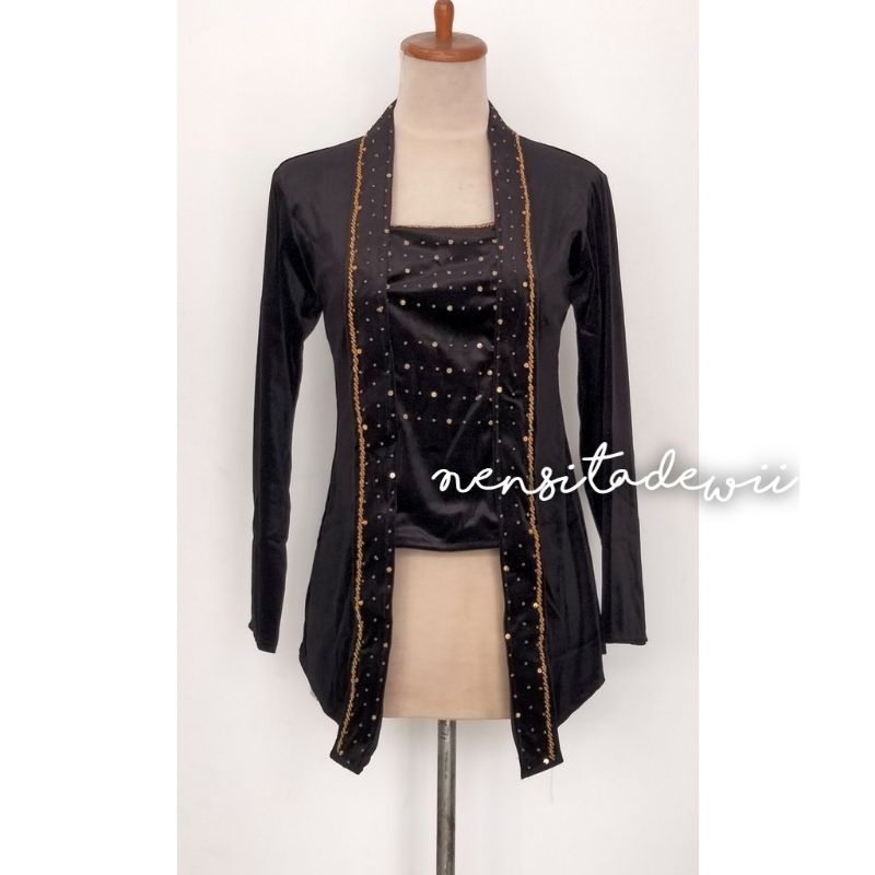 [1 Set] Jarik Instan + Kebaya Kutubaru Payet / Motif Jarik Lengkap