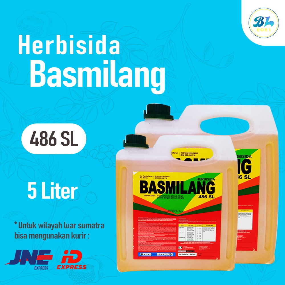 Jual Herbisida Basmilang 486 Sl Ukuran 5 Liter Racun Pembasmi Rumput